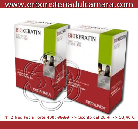 Aggiungi 2 Biokeratin Neo Pecia Forte 400 (64 cpr) Dietalinea - Caduta Capelli, Calvizie, Alopecia, Diradamento Capelli, Alopecia Androgenetica, Diradamento Capelli, Unghie Fragili, Alopecie, Conferire Resistenza Unghie, Canizie, Perdita Capelli, Promozioni al carrello