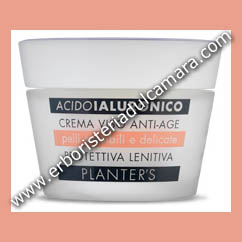 Aggiungi Crema Viso Protettiva Acido Ialuronico Pelli Sensibili e Delicate (50 ml) Planters - Cosmesi Vegetale, Cosmetici, Regali, Natale, Ricorrenze, Rughe, Anti Age, Antitempo, Creme Antirughe, Creme Lenitive, Invecchiamento Pelle, Promozioni al carrello