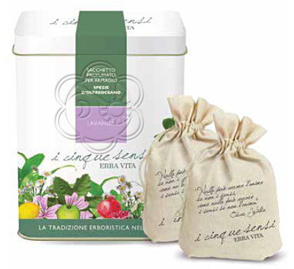 Aggiungi Sacchetti Profumati Fior di Provenza - Lavanda - I Cinque Sensi (25 g) Erba Vita - Regali Natalizi, Ricorrenze, Compleanni, Profumi Naturali, Sacchetti Profumati, Profumatori per Cassetti, Idee Regalo, Natale, Regali Natale al carrello