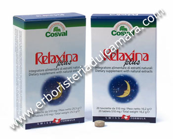 Aggiungi Relaxina Plus (50 Tavolette) Cosval - Insonnia, Disturbi del Sonno, Sonno Agitato, Calmanti, Agitazione Nervosa, Nervosismo, Conciliare il Sonno, Riposo Notturno, Umore e Benessere, Sonno Disturbato, Dormire Sereni, Insonnia Nervosa, Sonno Leggero al carrello