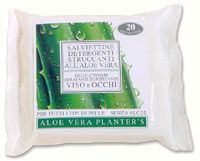 Aggiungi Salviette Detergenti Struccanti Aloe vera (20 salviette) Planters - Struccanti Delicati, Struccanti Idratanti e tonificanti Viso Occhi, Cosmesi, Cosmetici, Detergenti Viso, Pulizia Viso, Struccante Aloe, Natale, Ricorrenze, Compleanni, Regali, Igiene Viso al carrello