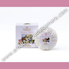 Aggiungi Sapone Rosa e Mora (100 g) Derbe Speziali Fiorentini - Cosmesi, Cosmetici, Ricorrenze, Regali, Natale, Compleanni, Pulizia Viso Corpo, Detergente Delicato, Igiene Personale, Saponi Delicati, Saponi alle Erbe, Saponi Naturali, Detergenti Delicati al carrello