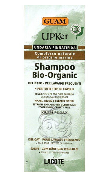 Aggiungi Shampoo Bio Organic Upker (200 ml) Guam Lacote - Detergenti Delicati, Capelli Danneggiati, Shampoo Idratante, Shampoo Capelli Fragili, Shampoo Nutriente, Rivitalizzare Capello, Shampoo Rigeneranti, Shampoo Delicato, Shampoo Bio Certificati al carrello